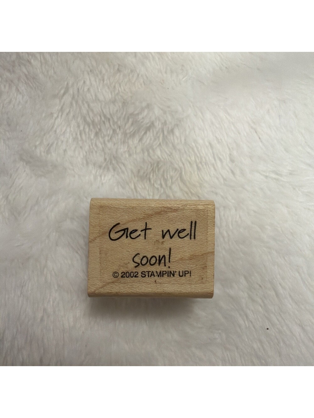 Stampin Up Rubber Stamp Get Well Soon Words Sentiment Crafting Tool Small Friend